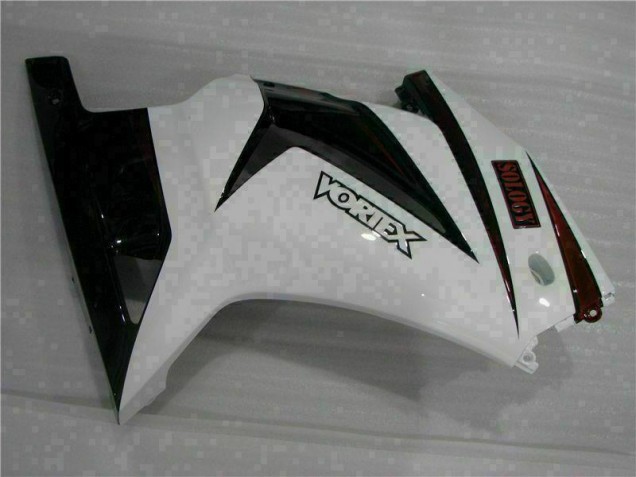Blanc Noir Carénage Moto EX250 2008-2012