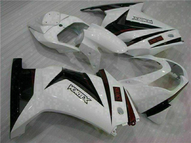 Blanc Noir Carénage Moto EX250 2008-2012