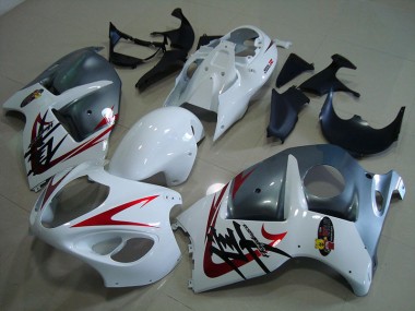 Blanc Noir Carénage Moto GSXR 1300 Hayabusa 1996-2007