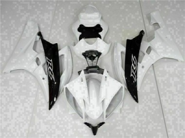 Blanc Noir Carénage Moto R6 2006-2007