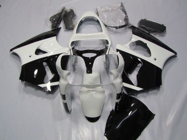 Blanc Noir Carénage Moto ZX6R 2000-2002