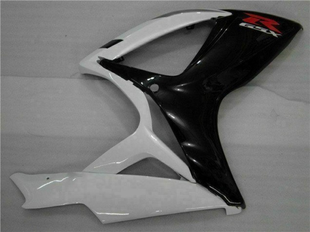 Blanc Noir Carénages Moto GSXR 600 / 750 K6 2006-2007 Blanc Noir Carénages Moto GSXR 600 / 750 K6 2006-2007