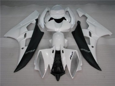 Blanc Noir Carénages Moto R6 2006-2007