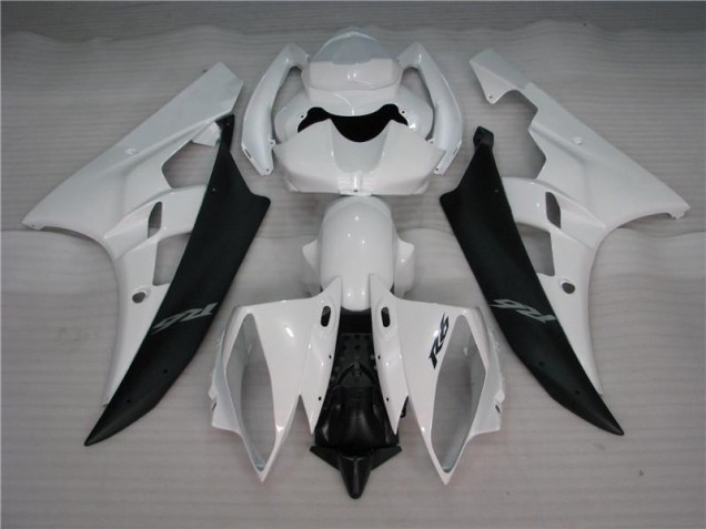 Blanc Noir Carénages Moto R6 2006-2007