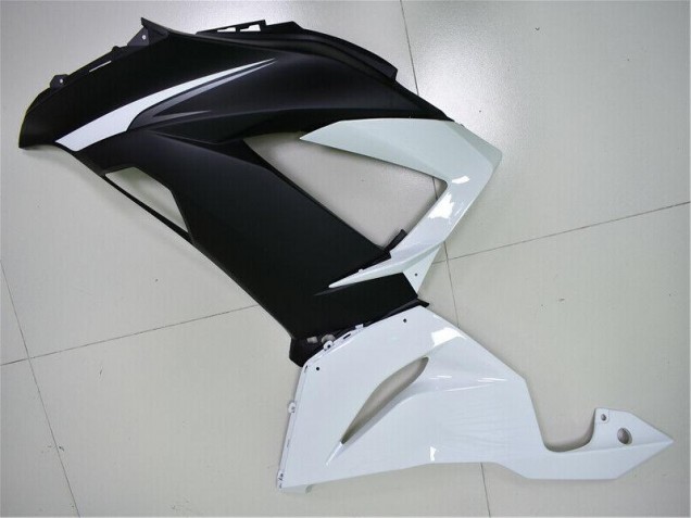 Blanc Noir Carénages Moto ZX6R 2013-2018 Blanc Noir Carénages Moto ZX6R 2013-2018