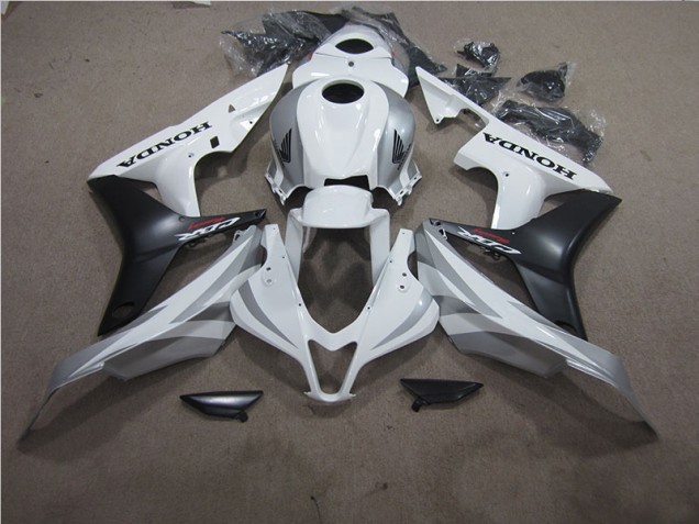 Blanc Noir Carrosserie Moto CBR 600 RR 2007-2008 Blanc Noir Carrosserie Moto CBR 600 RR 2007-2008