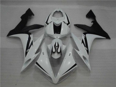 Blanc Noir Flamme Carénage Moto R1 2004-2006