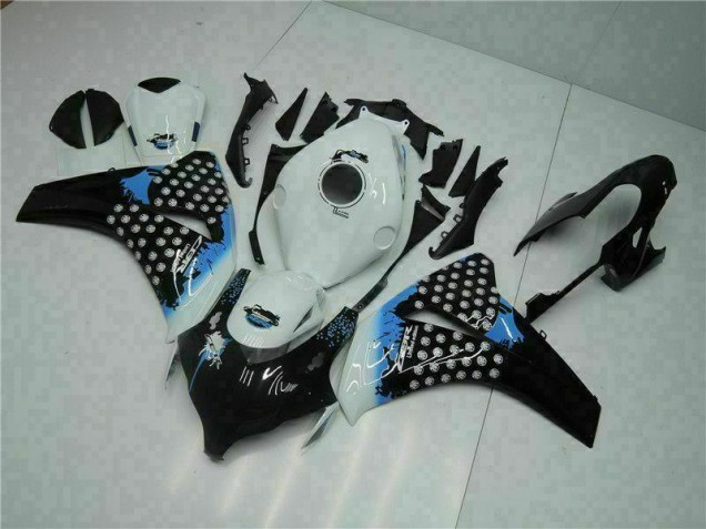 Blanc Noir Kit Carénages Motos Complet CBR 1000 RR 2008-2011 Blanc Noir Kit Carénages Motos Complet CBR 1000 RR 2008-2011