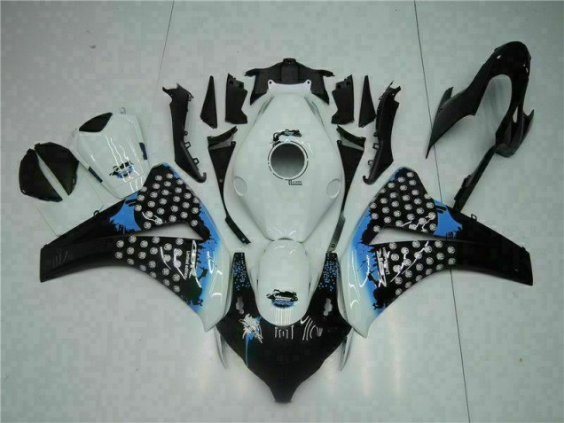 Blanc Noir Kit Carénages Motos Complet CBR 1000 RR 2008-2011 Blanc Noir Kit Carénages Motos Complet CBR 1000 RR 2008-2011