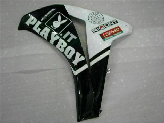 Blanc Noir Playboy Carénage Moto CBR 1000 RR 2008-2011 Blanc Noir Playboy Carénage Moto CBR 1000 RR 2008-2011