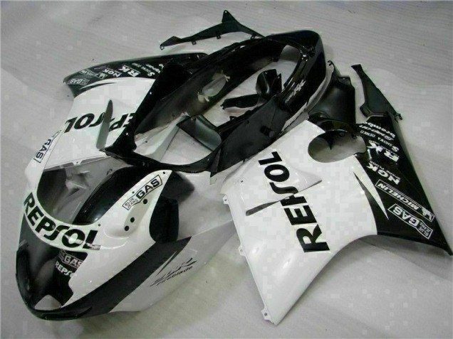 Blanc Noir Repsol Carénage Moto CBR 1100 XX 1996-2007 Blanc Noir Repsol Carénage Moto CBR 1100 XX 1996-2007