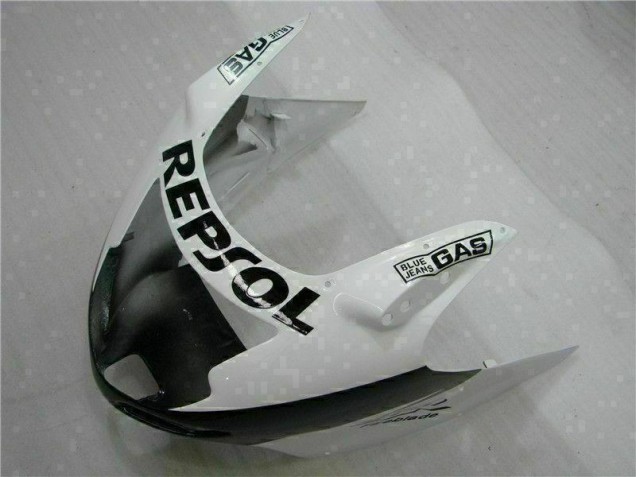 Blanc Noir Repsol Carénage Moto CBR 1100 XX 1996-2007 Blanc Noir Repsol Carénage Moto CBR 1100 XX 1996-2007