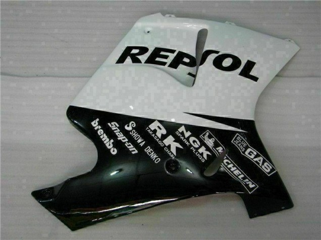 Blanc Noir Repsol Carénage Moto CBR 1100 XX 1996-2007 Blanc Noir Repsol Carénage Moto CBR 1100 XX 1996-2007
