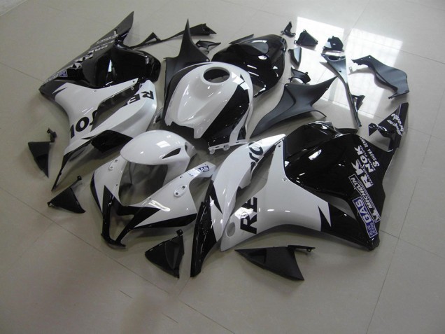 Blanc Noir Repsol Carénage Moto CBR 600 RR 2009-2012 Blanc Noir Repsol Carénage Moto CBR 600 RR 2009-2012