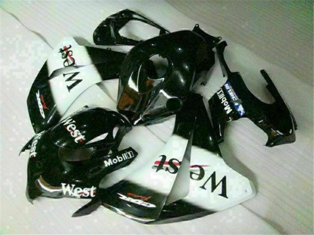 Blanc Noir West Carénage Moto CBR 1000 RR 2008-2011