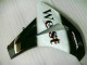 Blanc Noir West Carénage Moto CBR 1000 RR 2008-2011