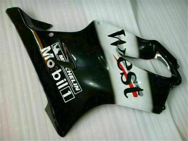 Blanc Noir West Carénage Moto CBR 600 F4i 2001-2003