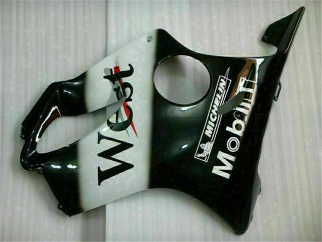 Blanc Noir West Carénage Moto CBR 600 F4i 2001-2003
