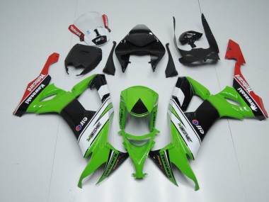 Blanc Noir et Vert Carénage Moto ZX10R 2008-2010