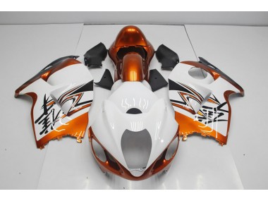 Blanc Orange Carénage Moto GSXR 1300 Hayabusa 1996-2007