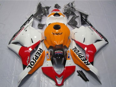 Blanc Orange Noir Repsol Carénage Moto CBR 600 RR 2009-2012
