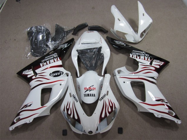 Blanc Requin Carénage Moto R1 1998-1999 Blanc Requin Carénage Moto R1 1998-1999
