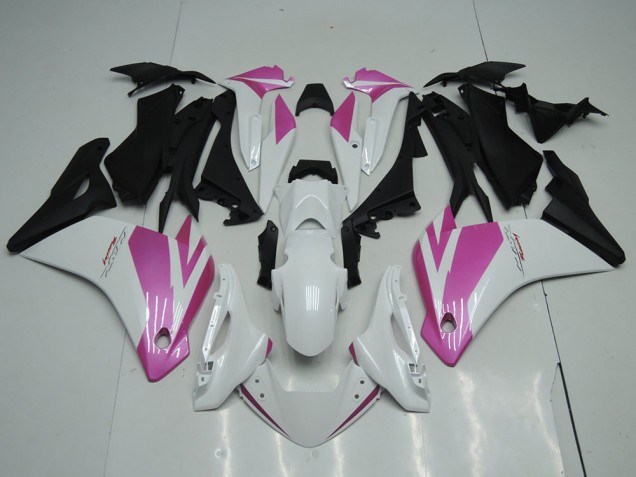 Blanc Rose Carénage Moto CBR 250 RR 2011-2013 Blanc Rose Carénage Moto CBR 250 RR 2011-2013