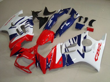 Blanc Rouge Bleu Carénage Moto CBR 600 F3 1995-1998