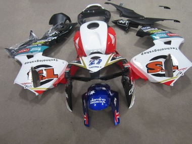 Blanc Rouge Bleu Carénage Moto CBR 600 RR 2007-2008