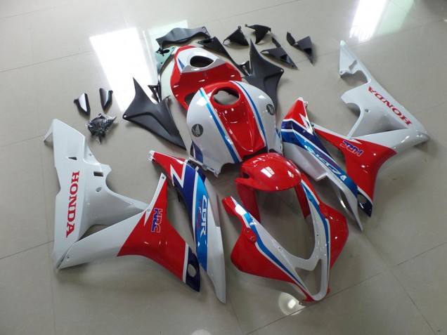 Blanc Rouge Bleu HRC Carénage Moto CBR 600 RR 2007-2008 Blanc Rouge Bleu HRC Carénage Moto CBR 600 RR 2007-2008