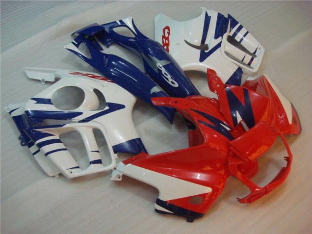 Blanc Rouge Carénage Moto CBR 600 F3 1995-1998 Blanc Rouge Carénage Moto CBR 600 F3 1995-1998