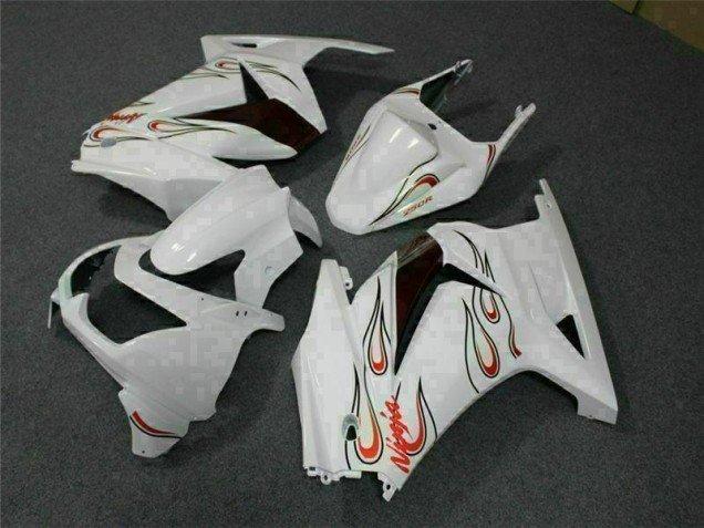 Blanc Rouge Carénage Moto EX250 2008-2012 Blanc Rouge Carénage Moto EX250 2008-2012