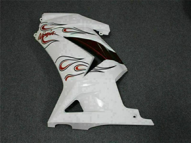 Blanc Rouge Carénage Moto EX250 2008-2012 Blanc Rouge Carénage Moto EX250 2008-2012