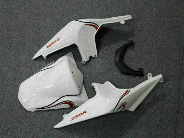 Blanc Rouge Carénage Moto EX250 2008-2012 Blanc Rouge Carénage Moto EX250 2008-2012
