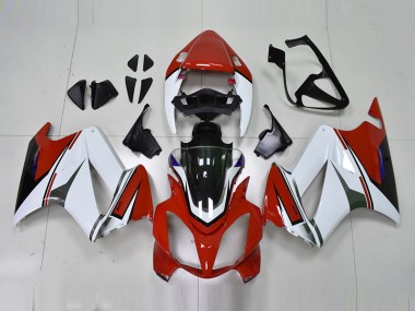 Blanc Rouge Carénage Moto VFR 800 2002-2013