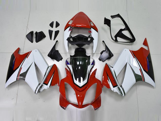 Blanc Rouge Carénage Moto VFR 800 2002-2013 Blanc Rouge Carénage Moto VFR 800 2002-2013