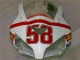 Blanc Rouge Carrosserie Moto CBR 1000 RR 2004-2005 Blanc Rouge Carrosserie Moto CBR 1000 RR 2004-2005