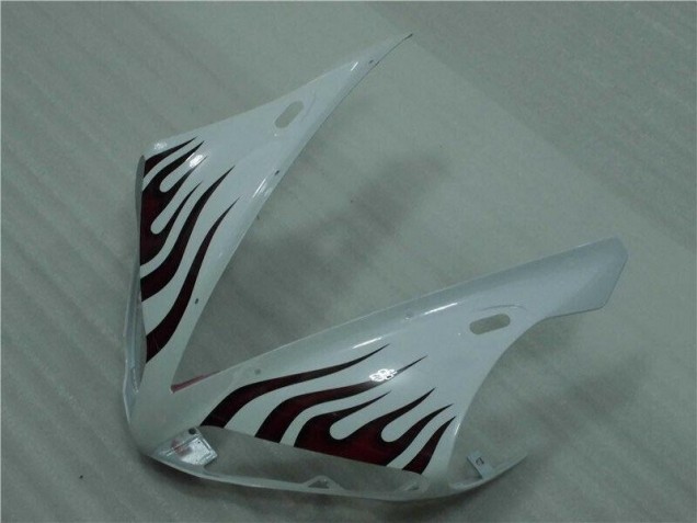 Blanc Rouge Flamme Carénage Moto R1 2004-2006