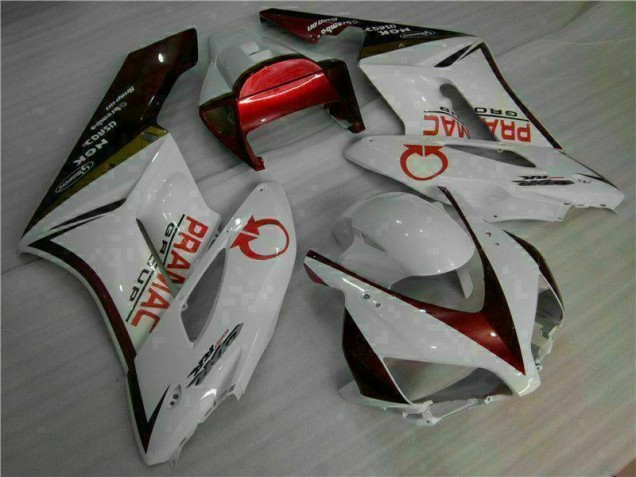 Blanc Rouge Kit Carénages Motos CBR 1000 RR 2004-2005 Blanc Rouge Kit Carénages Motos CBR 1000 RR 2004-2005
