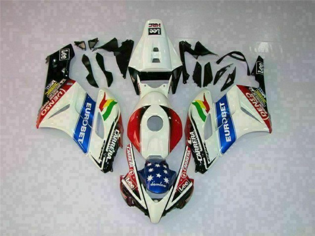 Blanc Rouge Kit Carénages Motos Complet CBR 1000 RR 2004-2005 Blanc Rouge Kit Carénages Motos Complet CBR 1000 RR 2004-2005
