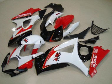 Blanc Rouge Noir Carénage Moto GSXR 1000 K7 2007-2008