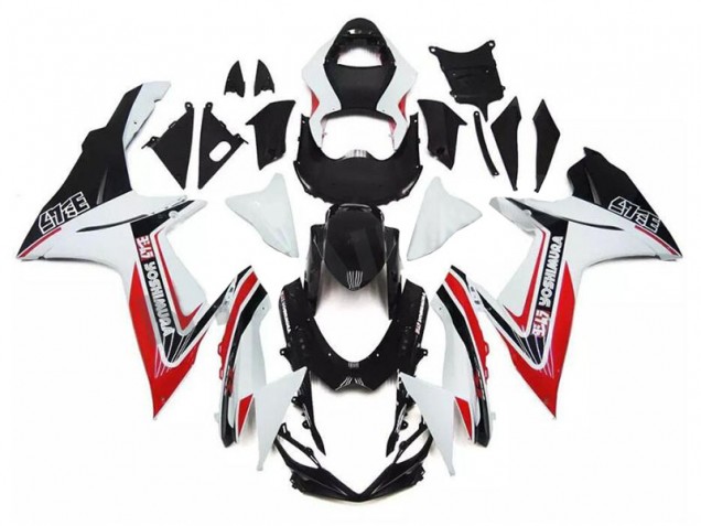 Blanc Rouge Noir Carénage Moto GSXR 600 / 750 K11 2011-2024