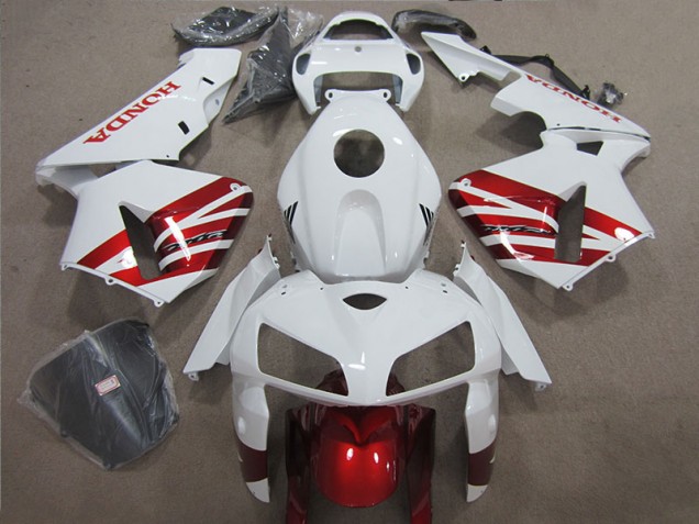 Blanc Rouge Noir Carénages Moto CBR 1000 RR 2004-2005