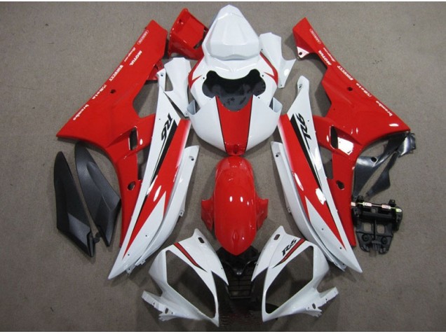 Blanc Rouge Noir Décalque Carénage Moto R6 2006-2007