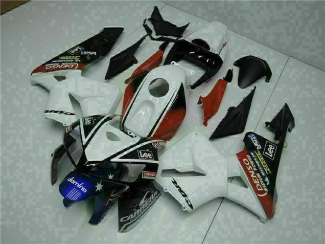 Blanc Rouge Noir Lee Carénage Moto CBR 600 RR 2005-2006