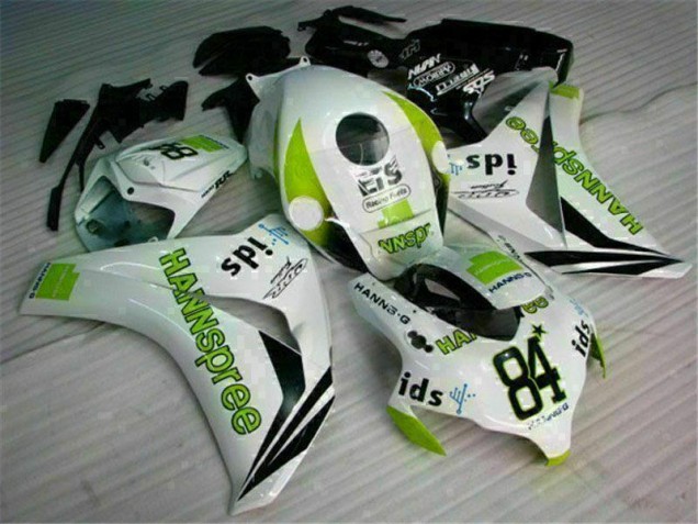 Blanc Vert Hannspree 84 Carénage Moto CBR 1000 RR 2008-2011