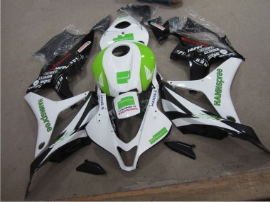 Blanc Vert Hannspree Carénage Moto CBR 1000 RR 2004-2005
