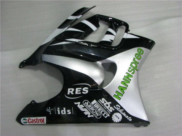 Blanc Vert Hannspree Carénage Moto CBR 600 F3 1995-1998 Blanc Vert Hannspree Carénage Moto CBR 600 F3 1995-1998