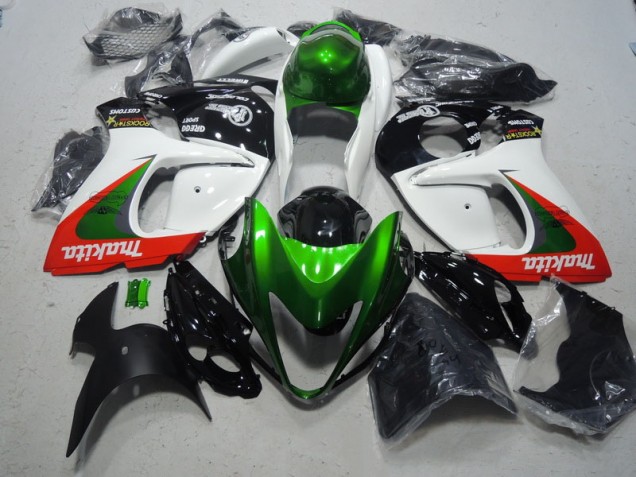 Blanc Vert Makita Carénage Moto GSXR 1300 Hayabusa 2008-2019