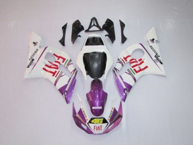 Blanc Violet Fiat 46 Carénage Moto R6 1998-2002